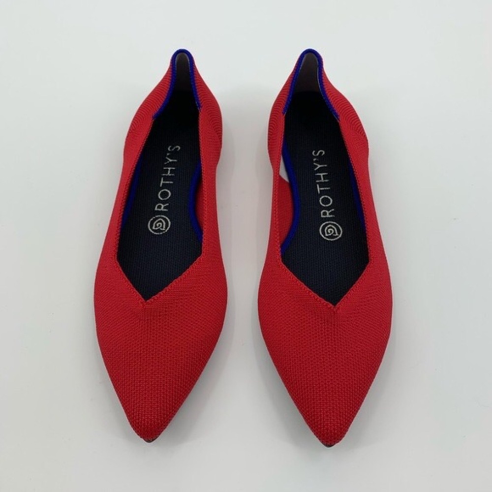 Rothy’s Red Solid The Point Flats - image 1